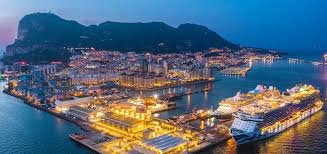 Gibraltar cruise port guide showing ships and harbour