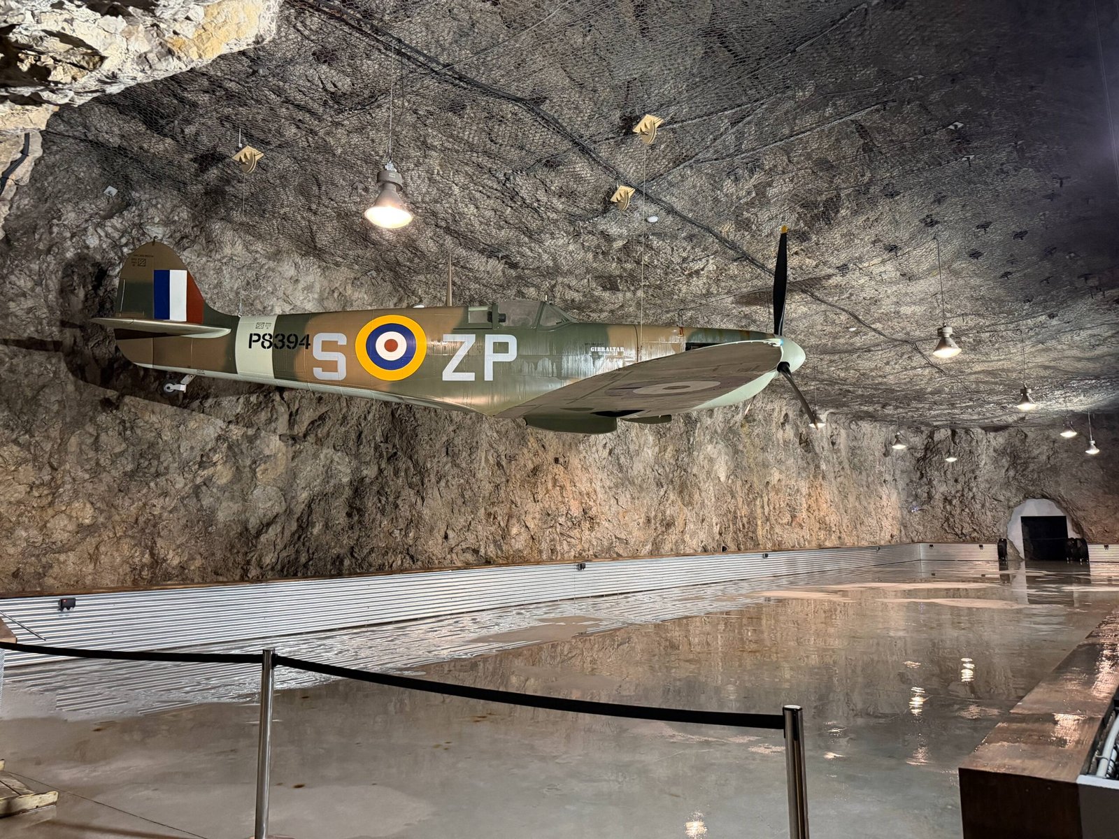 WWII Tunnels Gibraltar Spitfire planes